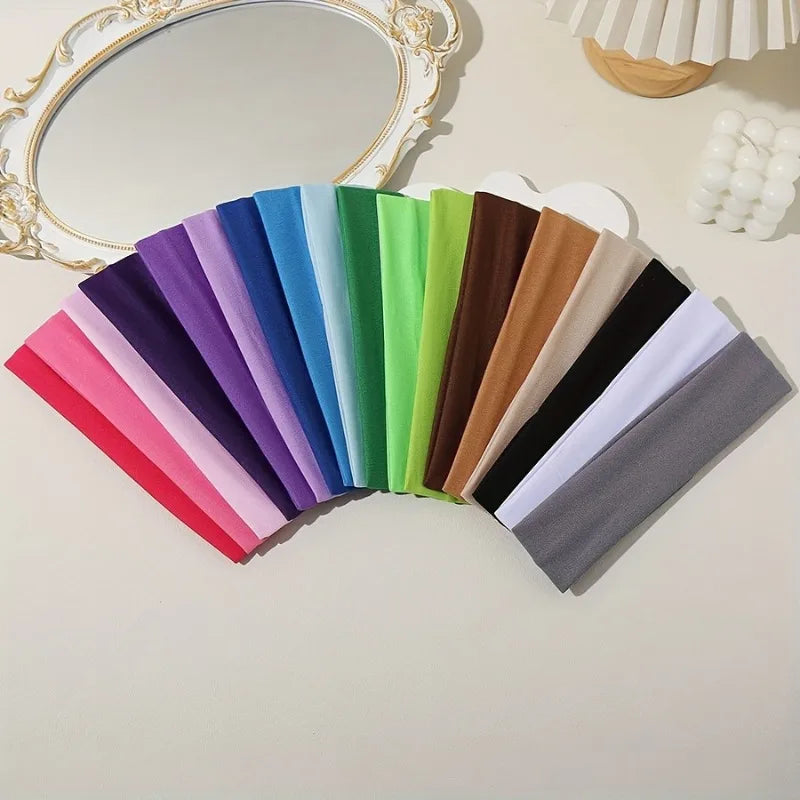 Colorful Elastic Headbands Pack
