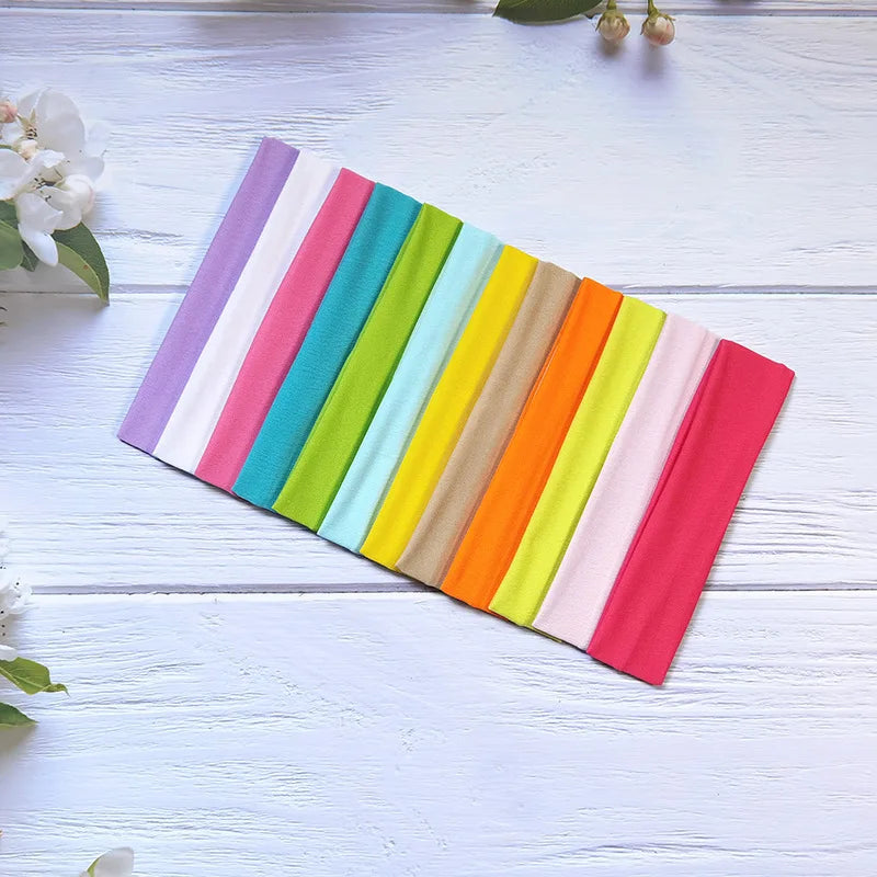 Colorful Elastic Headbands Pack