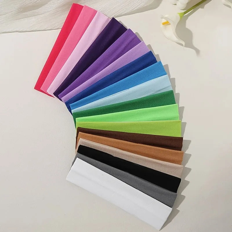 Colorful Elastic Headbands Pack