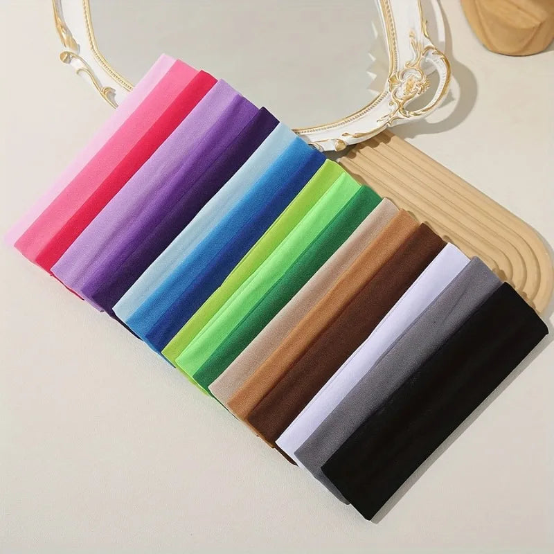 Colorful Elastic Headbands Pack