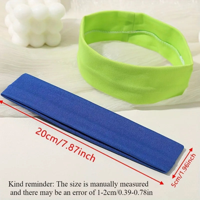 Colorful Elastic Headbands Pack